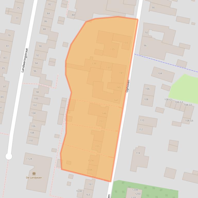 Kaart van postcodegebied 6133XT.