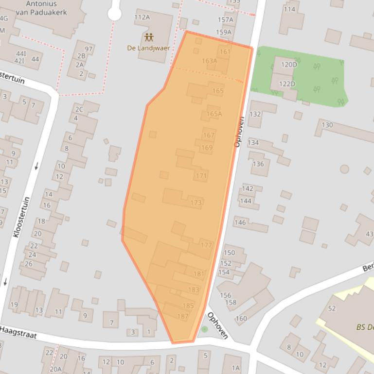 Kaart van postcodegebied 6133XV.