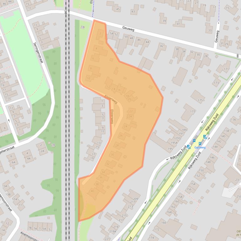 Kaart van postcodegebied 6134AR.