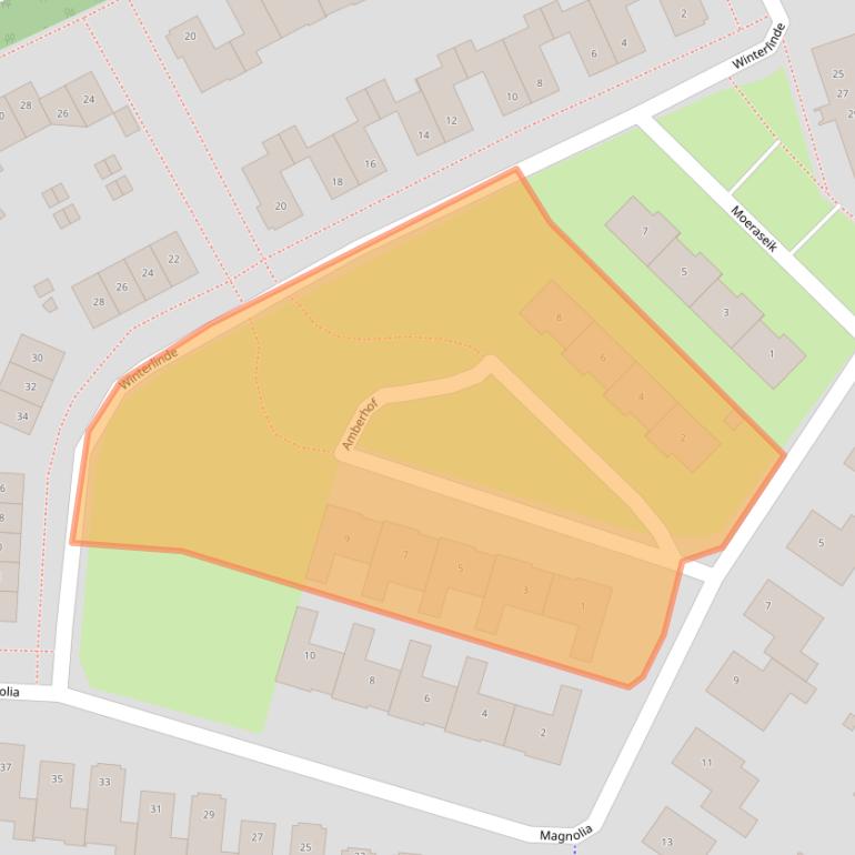 Kaart van postcodegebied 6134RE.