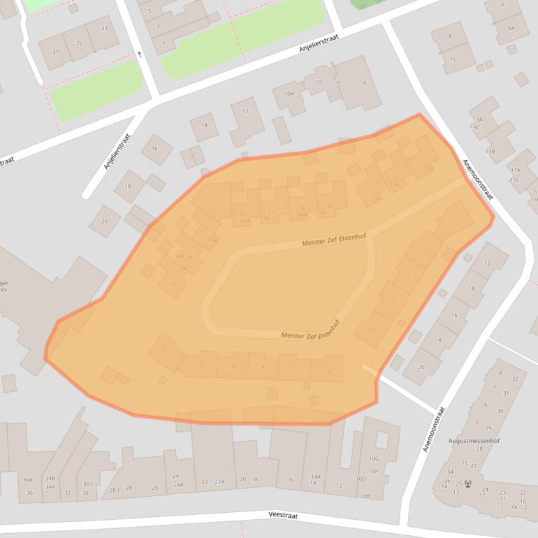 Kaart van postcodegebied 6134TB.