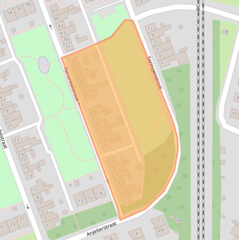 Kaart van postcodegebied 6134TC.