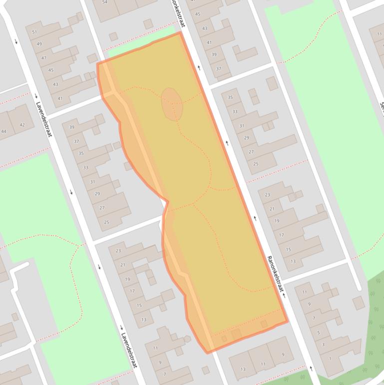 Kaart van postcodegebied 6134TE.