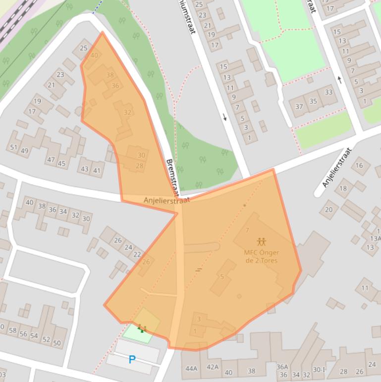 Kaart van postcodegebied 6134TZ.