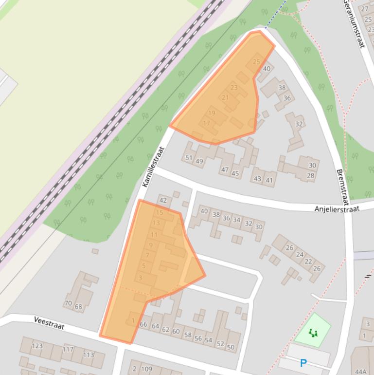 Kaart van postcodegebied 6134VC.