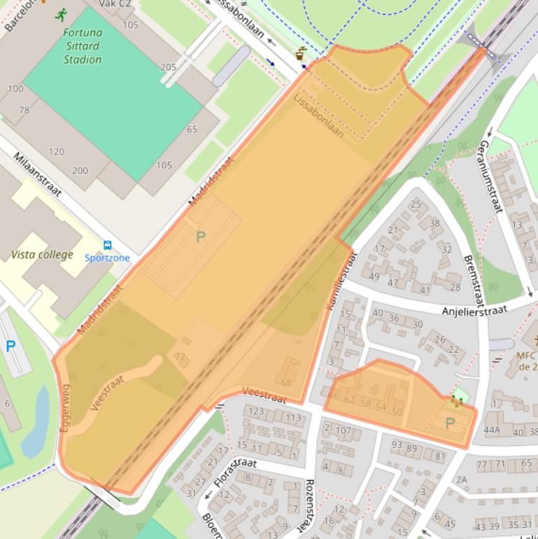 Kaart van postcodegebied 6134VK.