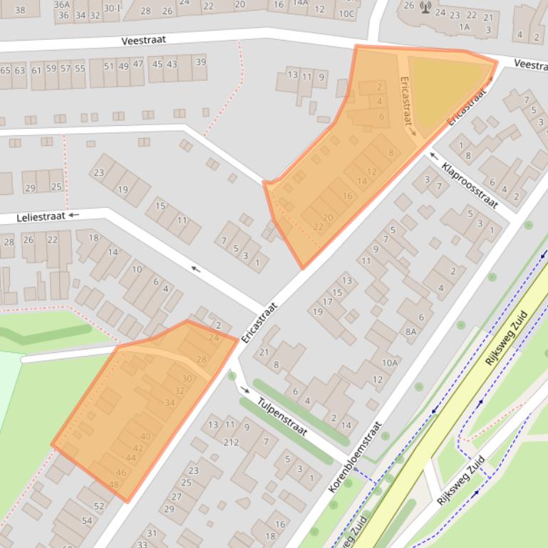 Kaart van postcodegebied 6134VX.