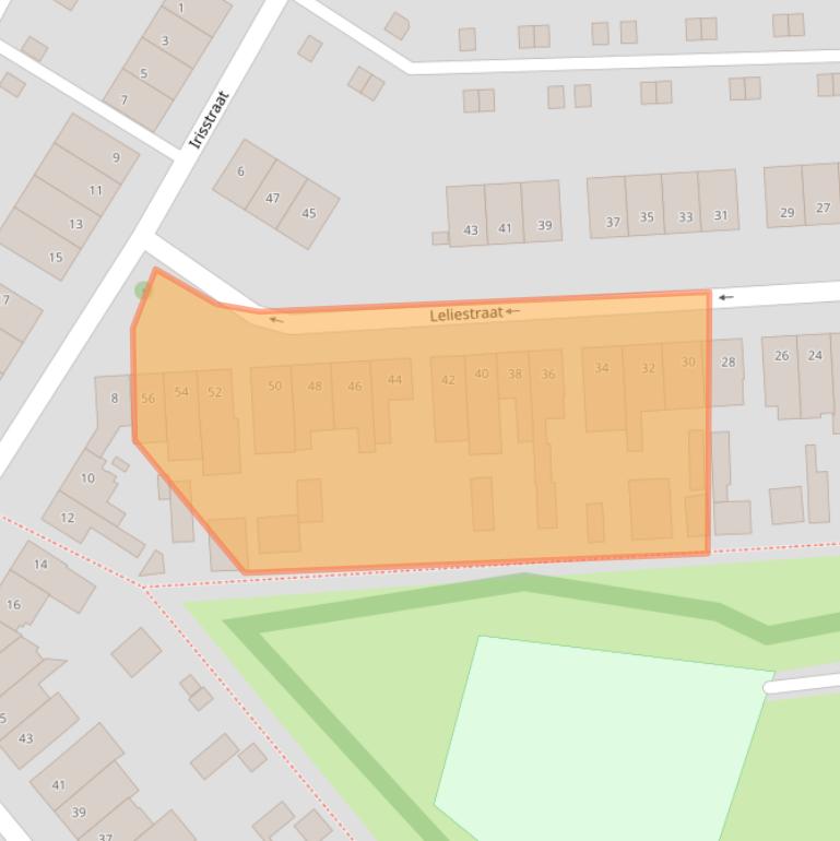Kaart van postcodegebied 6134XE.