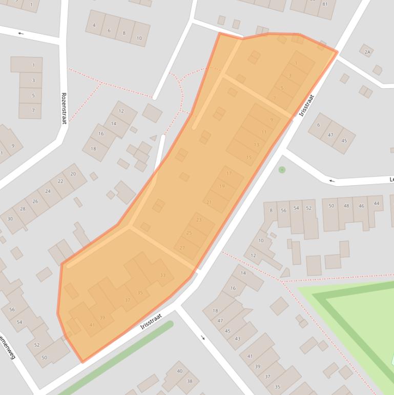 Kaart van postcodegebied 6134XJ.
