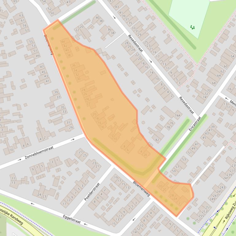 Kaart van postcodegebied 6134XS.