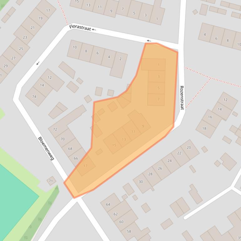 Kaart van postcodegebied 6134XW.