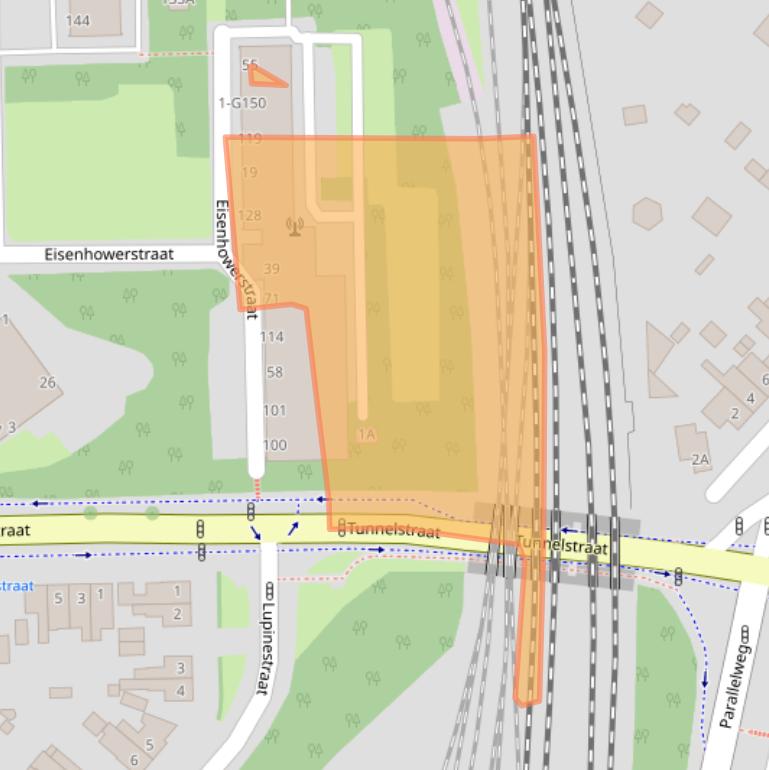 Kaart van postcodegebied 6135AA.