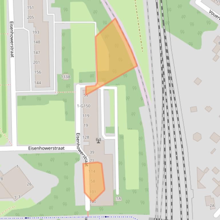 Kaart van postcodegebied 6135AD.