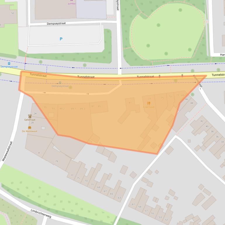 Kaart van postcodegebied 6135BS.