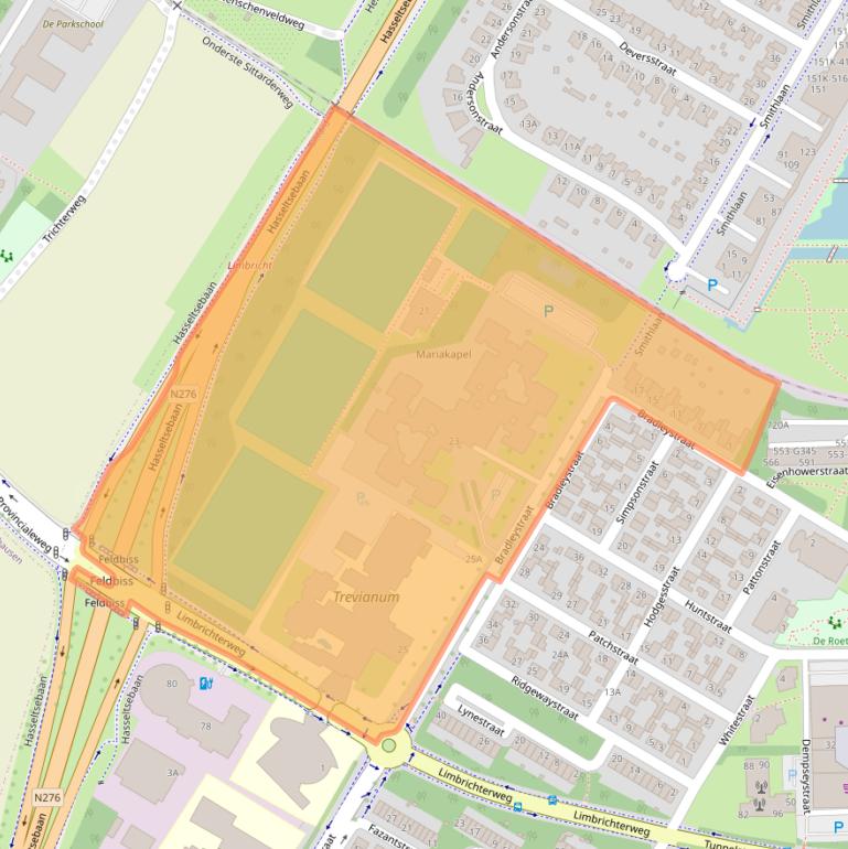 Kaart van postcodegebied 6135CV.