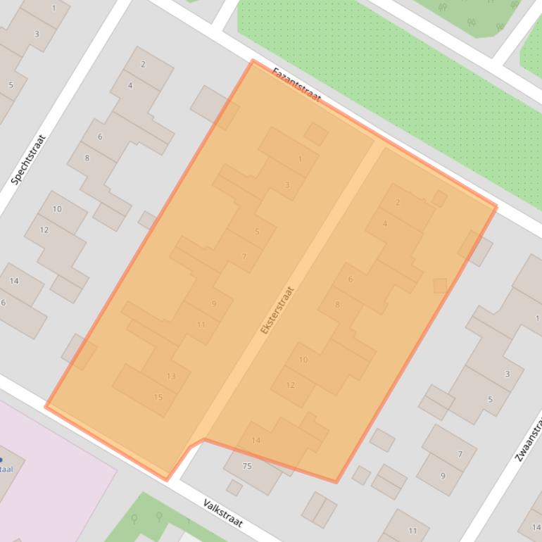 Kaart van postcodegebied 6135EK.