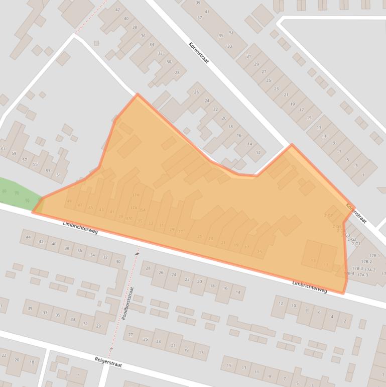 Kaart van postcodegebied 6135GD.
