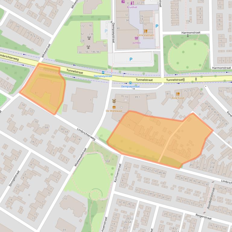 Kaart van postcodegebied 6135GE.