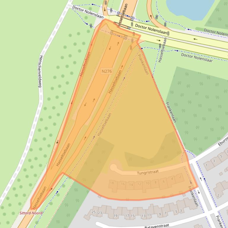 Kaart van postcodegebied 6135HG.