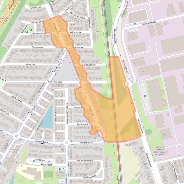 Kaart van postcodegebied 6135HN.