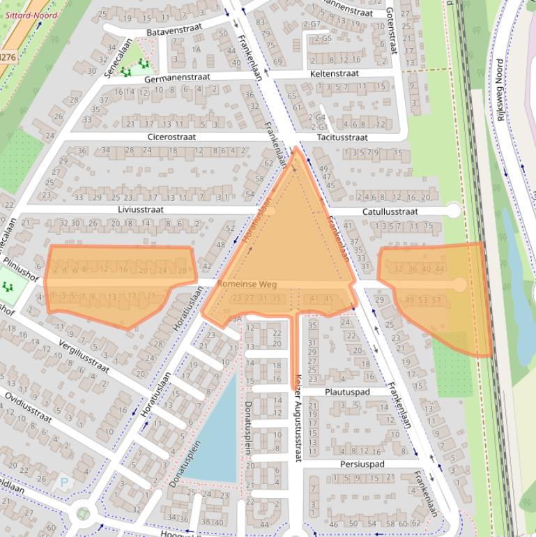 Kaart van postcodegebied 6135JA.