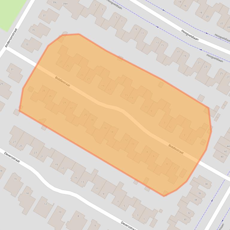 Kaart van postcodegebied 6135JG.