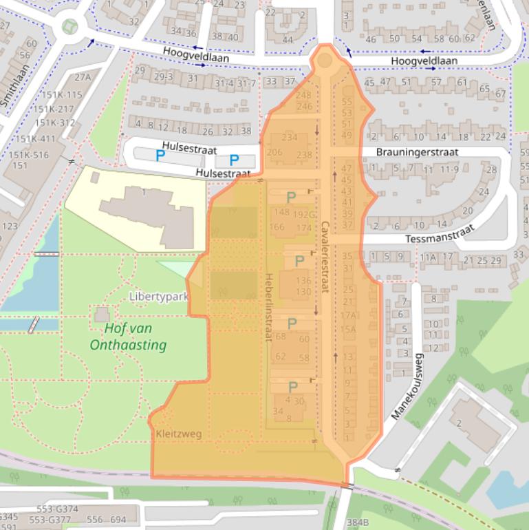 Kaart van postcodegebied 6135JM.