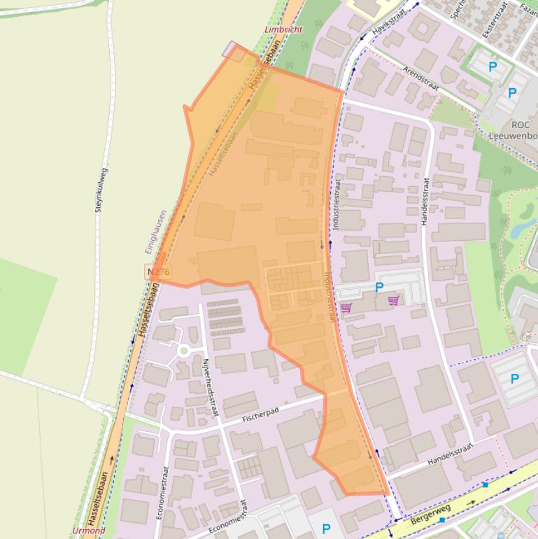 Kaart van postcodegebied 6135KH.