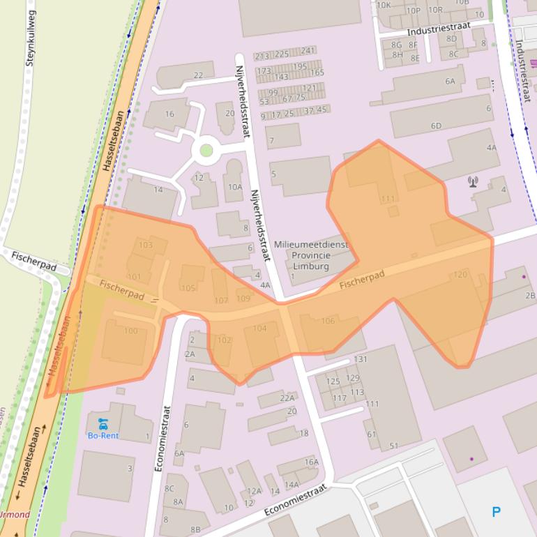Kaart van postcodegebied 6135KS.