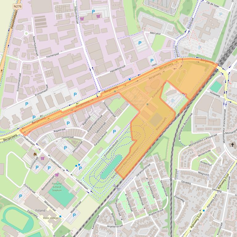 Kaart van postcodegebied 6135LD.