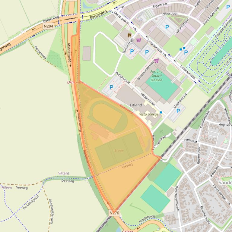 Kaart van postcodegebied 6135LG.