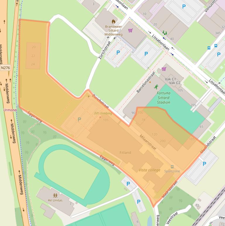 Kaart van postcodegebied 6135LH.