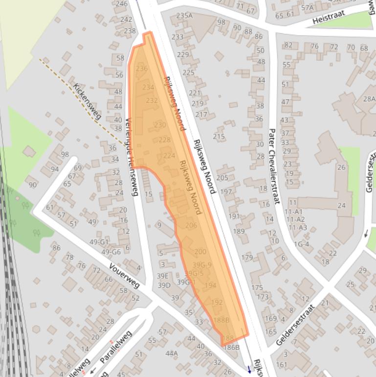Kaart van postcodegebied 6136AE.