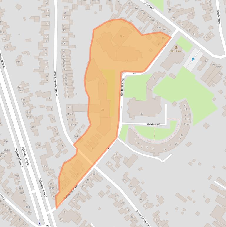 Kaart van postcodegebied 6136AT.