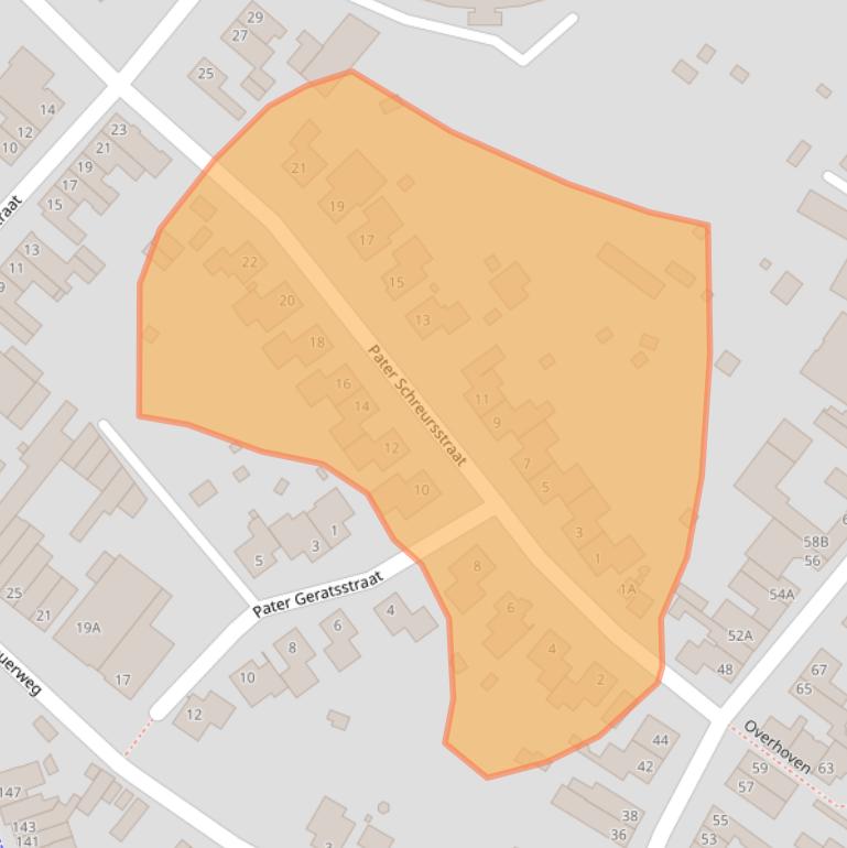 Kaart van postcodegebied 6136AW.