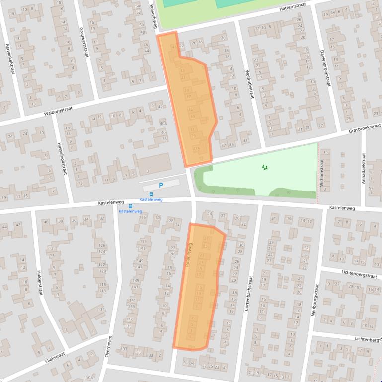 Kaart van postcodegebied 6136BT.