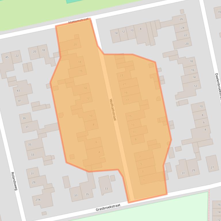 Kaart van postcodegebied 6136BZ.