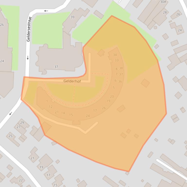 Kaart van postcodegebied 6136CC.