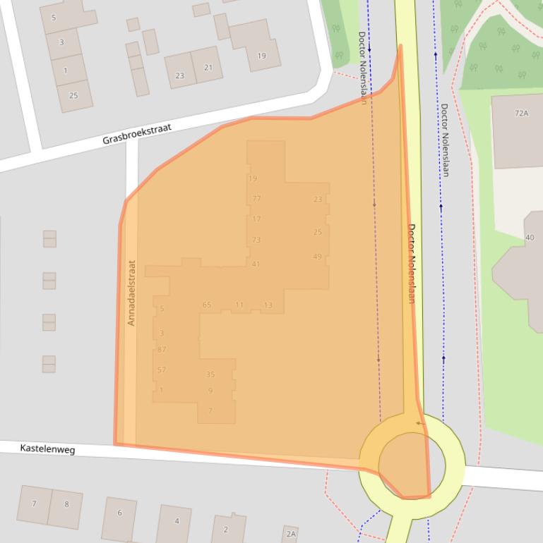 Kaart van postcodegebied 6136CE.