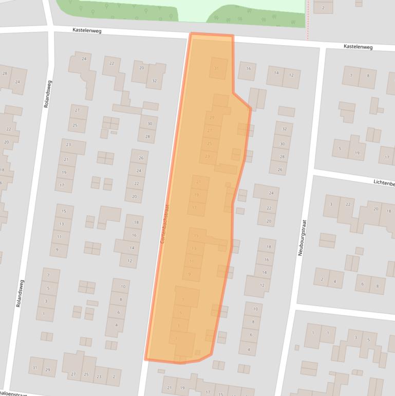 Kaart van postcodegebied 6136CG.