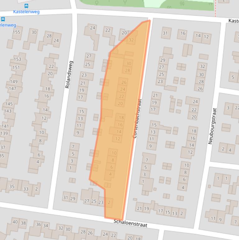Kaart van postcodegebied 6136CH.