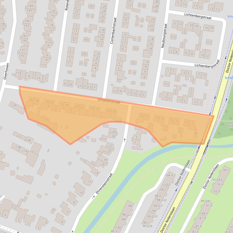 Kaart van postcodegebied 6136CM.