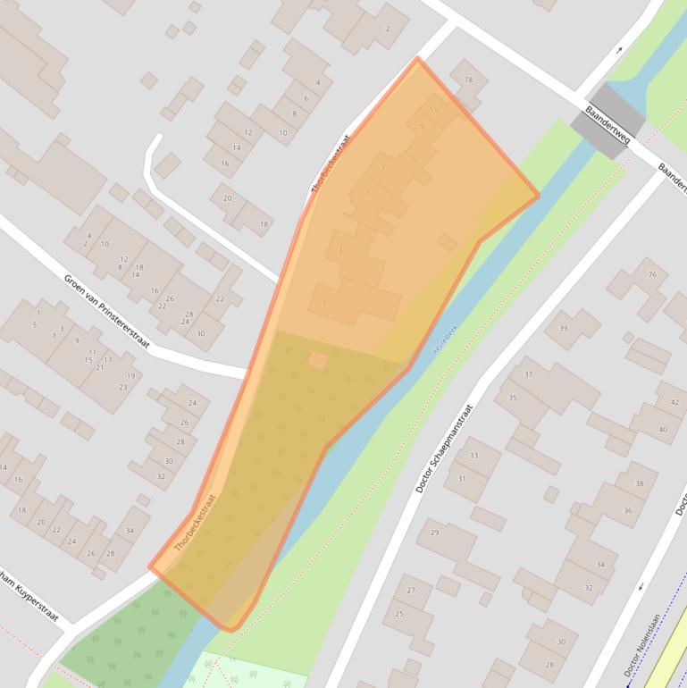 Kaart van postcodegebied 6136DC.