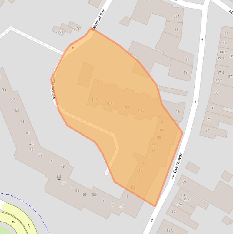 Kaart van postcodegebied 6136DL.