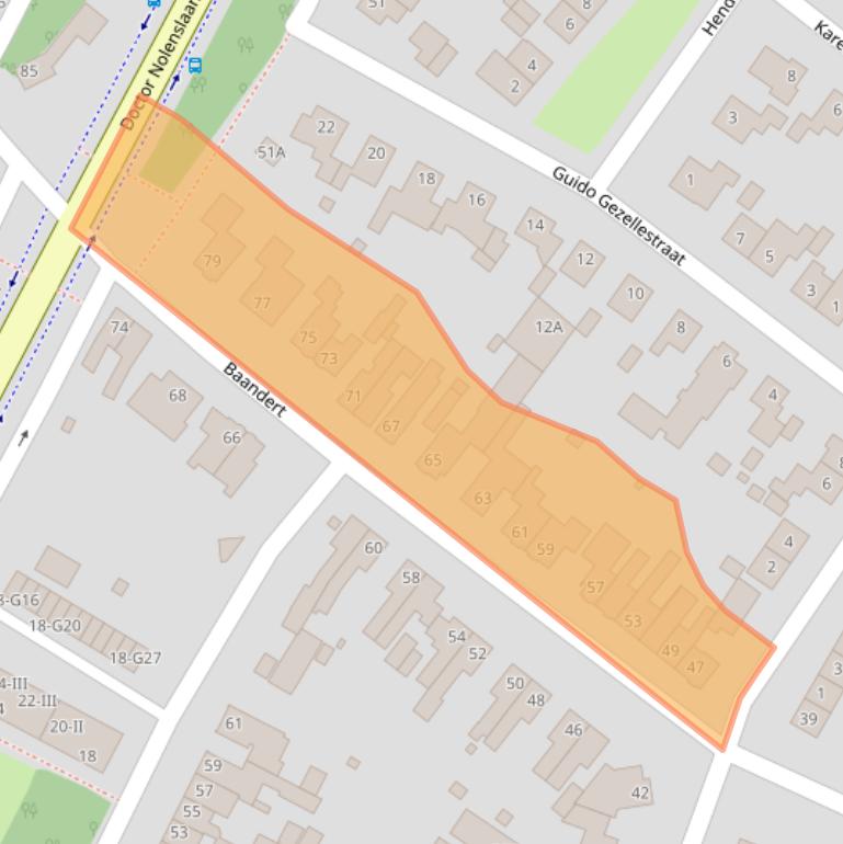 Kaart van postcodegebied 6136EN.