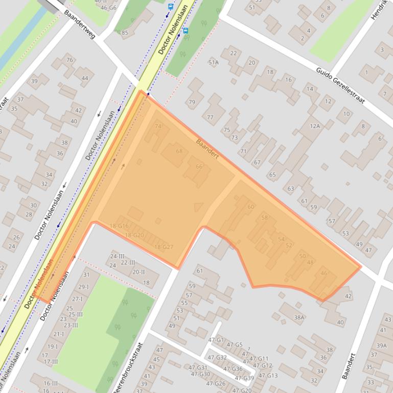 Kaart van postcodegebied 6136ES.