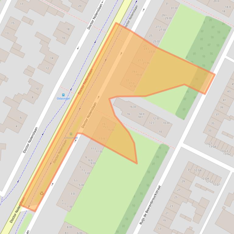 Kaart van postcodegebied 6136GG.