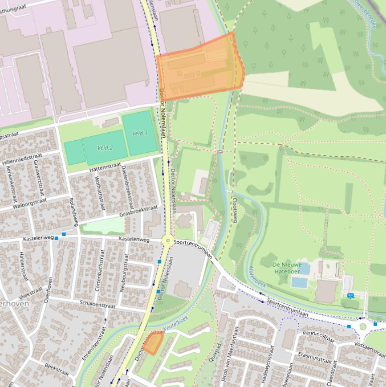 Kaart van postcodegebied 6136GL.