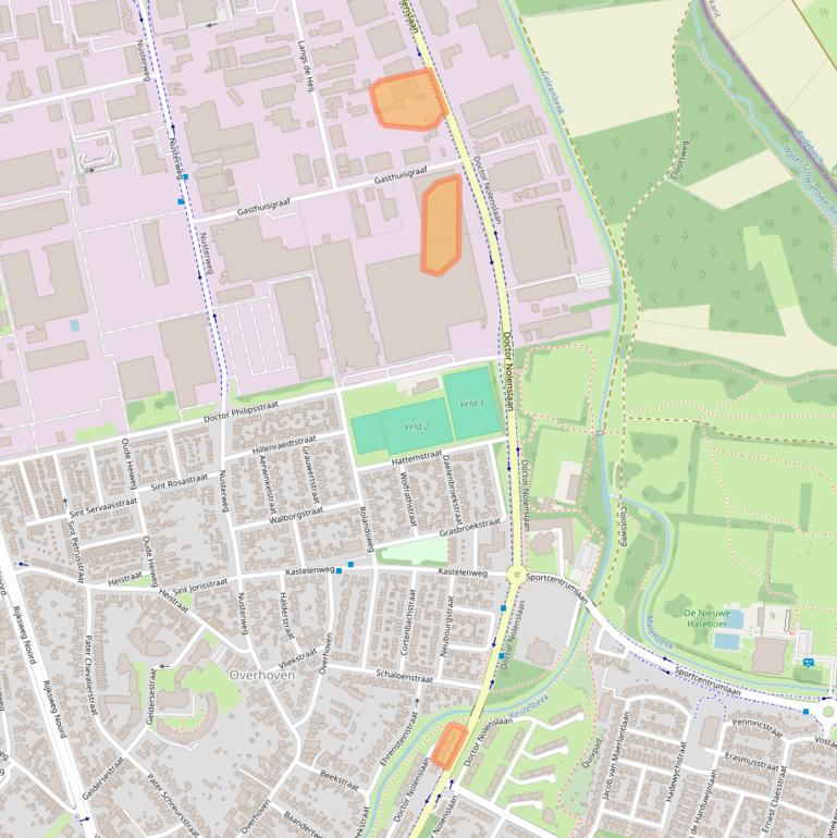 Kaart van postcodegebied 6136GT.