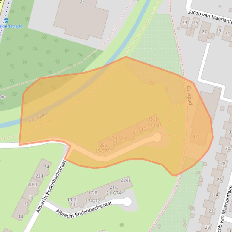 Kaart van postcodegebied 6136HC.